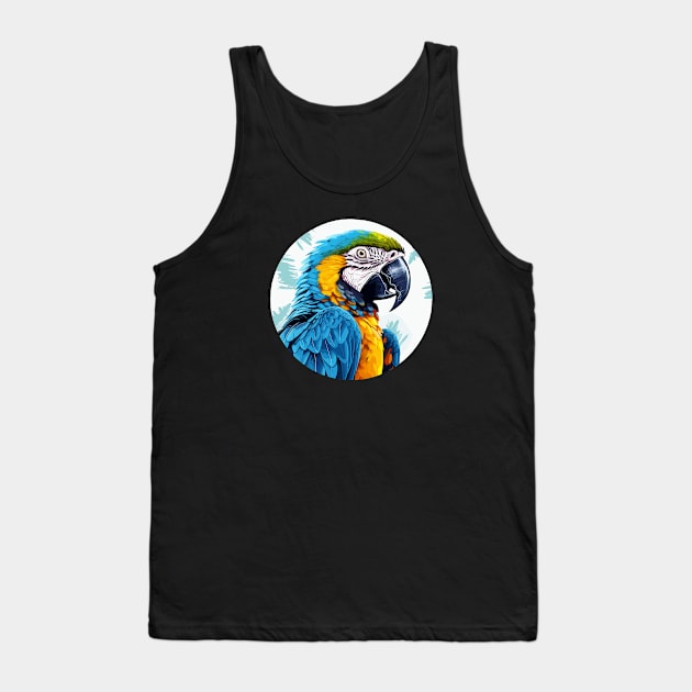 Blue and gold macaw Tank Top by Onceer